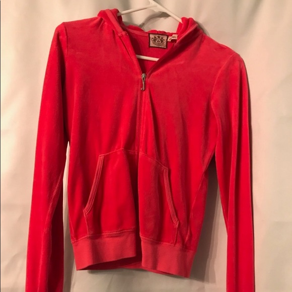Juicy Couture Tops - 💖Hot pink Juicy zip up 💖